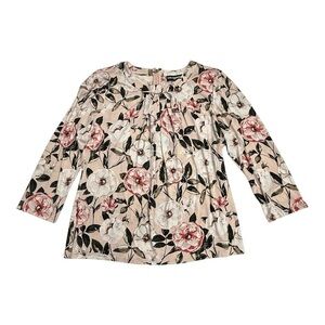 NWT Karl Lagerfeld Floral Print Knit Top Size L